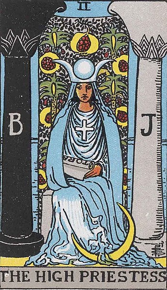 The High Priestess card