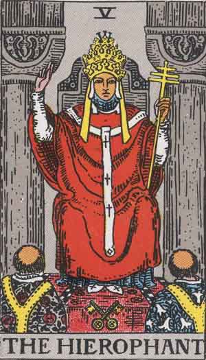 The Hierophant card
