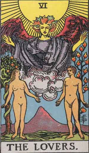 The Lovers card