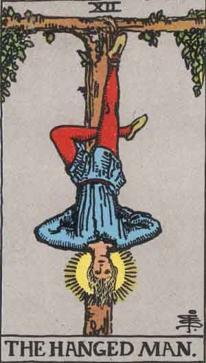 The Hanged Man card